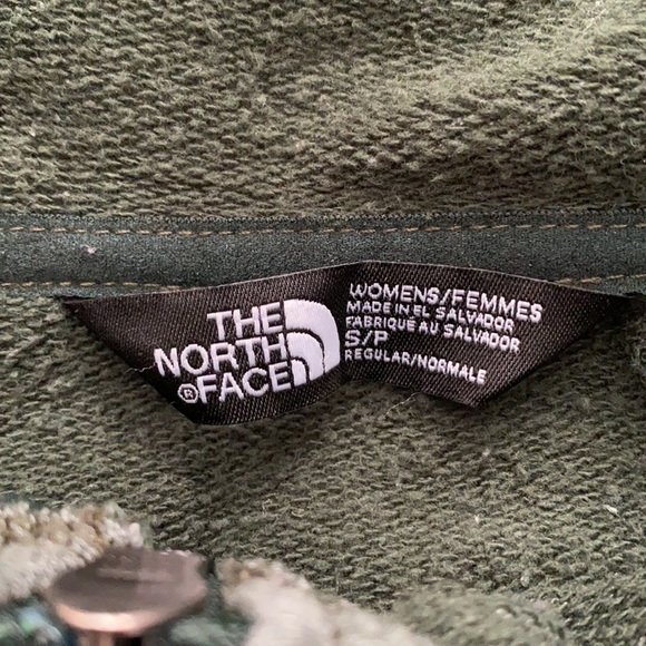 The North Face Dark Green Terry Zip Hoodie - Picture 4 of 6